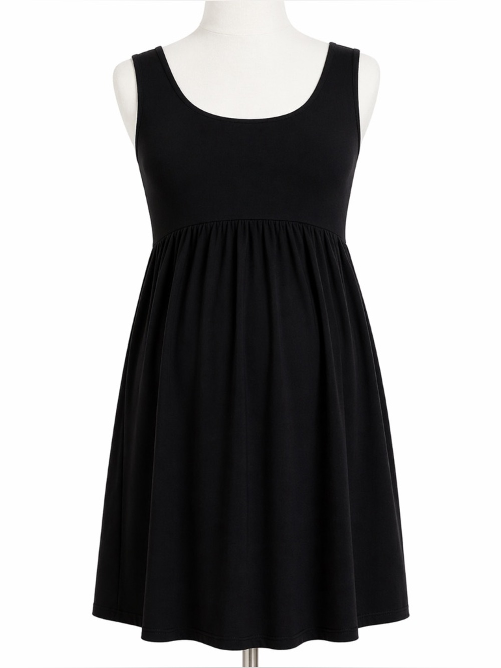 LOFT Maternity Black Fit & Flare Dress Size 8 Stretch Sleeveless
